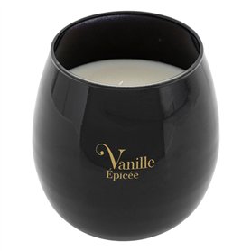 Atmosphera - Bougie parfumée Arlo en Verre D12cm Noir