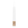 Atmosphera - Lot de 2 bougies bâtons Hugo en coton H30cm blanc