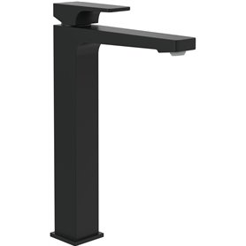 Mitigeur pour lavabo surélevé Villeroy & Boch Architectura Square, robinet avec bonde à poussoir, robinet de lavabo à économie d