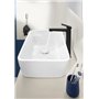 Mitigeur pour lavabo surélevé Villeroy & Boch Architectura Square, robinet avec bonde à poussoir, robinet de lavabo à économie d