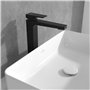 Mitigeur pour lavabo surélevé Villeroy & Boch Architectura Square, robinet avec bonde à poussoir, robinet de lavabo à économie d