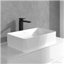 Mitigeur pour lavabo surélevé Villeroy & Boch Architectura Square, robinet avec bonde à poussoir, robinet de lavabo à économie d
