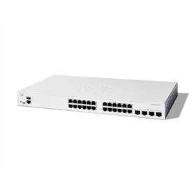 Cisco Commutateur administrable Cisco Catalyst 1300-24T-4X, 24 Ports GE, Ports SFP 4x10GE, Garantie limitée à Vie (C1300-24T-4X)
