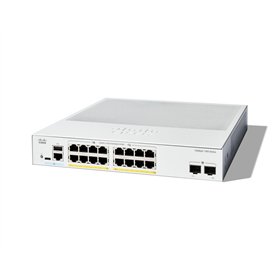 Cisco Commutateur administrable Cisco Catalyst 1300-16FP-2G, 16 Ports GE, PoE complète, Ports SFP 2x1GE, Garantie limitée à Vie 