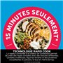 Ninja Speedi 10-en-1 Autocuiseur rapide, Air Fryer, Friteuse à air et Multicuiseur, 5.7L, Repas pour 4 en 15 minutes, Vapeur, Gr