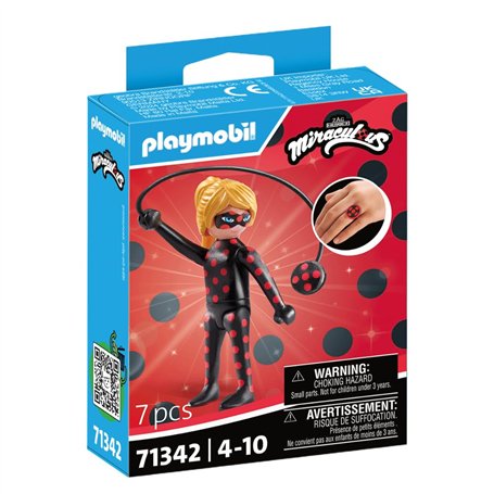 Playmobil 71342 Miraculous : Antibug - Miraculous - Comprend Antibug et Divers Accessoires - Les Aventures de Ladybug et Chat No