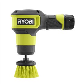 RYOBI Brosse 4V USB Lithium 2 vitesses Idéal pour nettoyer facilement les éviers, les cabines de douche - Livrée avec 1 brosse m