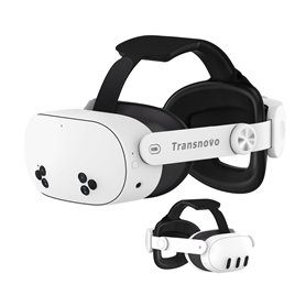 TRANSNOVO Sangle Élite Compatible avec Meta Quest 3S/Quest 3 Accessoire, Sangle Rétractable à Bouton Unique de Remplacement pour
