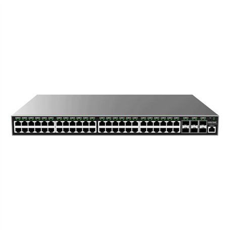 GRANDSTREAM GWN7806P Switch gérable Couche (Layer) 2+ enrackable. Ports : 48x GbE RJ45 PoE 802.3 AF/at, + 30 W par Port, Puissan