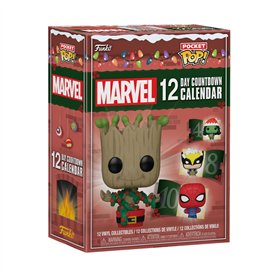 Funko Countdown​ Calendar: Marvel 12-Day - Marvel Comics - Calendrier de L'avent - 12 Jours de Surprise - Mini-Figurine en Vinyl
