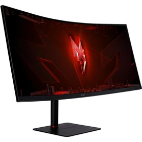Acer Nitro XV345CURV3 Moniteur de Jeu 34" (86 cm écran) QHD, 180 Hz DP/TypeC, 100 Hz HDMI, 1 ms / 0,5 ms (GTG, Min.), HDMI 2.0, 
