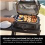 Ninja Woodfire Plancha XL, plaque à rainures plate non adhésive, accessoire officiel Ninja, compatible avec les barbecues électr