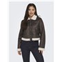 ONLY Veste en Similicuir Vestes Col Italien Mole L Mole L