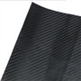 Autocollant universel pour ordinateur portable 3D en fibre de carbone durable Noir Bonne vue pour ordinateur portable 17" Accs