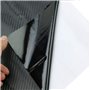 Autocollant universel pour ordinateur portable 3D en fibre de carbone durable Noir Bonne vue pour ordinateur portable 17" Accs