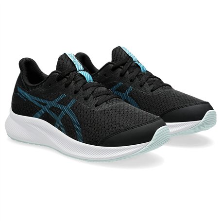 Asics Patriot 13 GS Sneaker, Black Teal Blue, 36 EU