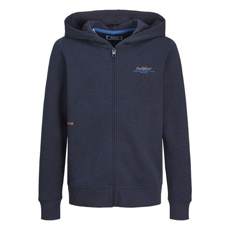 JACK&JONES JUNIOR JJGREAT B2S Logo Sweat Zip Hood JNR, Veste Sweat,
