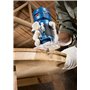 Bosch Professional affleureuse GLF 55-6 (moteur de 550 W, 33 000 tr/min, avec 2 clés, 1 sac de collecte, butée parallèle, guide 