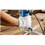 Bosch Professional affleureuse GLF 55-6 (moteur de 550 W, 33 000 tr/min, avec 2 clés, 1 sac de collecte, butée parallèle, guide 