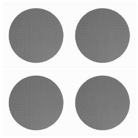 eMagTech Lot de 4 housses anti-poussière circulaires en maille de nylon pour ventilateur de ventilation compatible avec console 