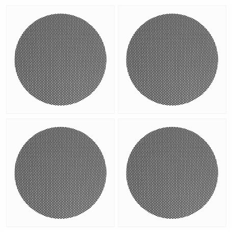 eMagTech Lot de 4 housses anti-poussière circulaires en maille de nylon pour ventilateur de ventilation compatible avec console 