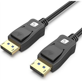 TECHLY 368123 Câble audio/vidéo DisplayPort 2.1 M/M 4K 2m Noir Noir