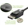 TECHLY 368123 Câble audio/vidéo DisplayPort 2.1 M/M 4K 2m Noir Noir