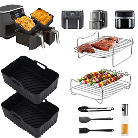 Ninja Foodi Accessoires de Friteuse à Air Chaud 2025 AF500EU AF400EU, AF300EU, Double Stack XL SL400EU Accessoires Moule en Sili