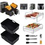 Ninja Foodi Accessoires de Friteuse à Air Chaud 2025 AF500EU AF400EU, AF300EU, Double Stack XL SL400EU Accessoires Moule en Sili