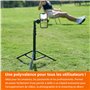 Amazon Basics Trépied pour iPhones extensible jusqu’à 162 cm avec fonctions perche à selfie et trépied, noir