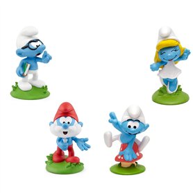 tonies Collection Les Schtroumpfs, 4 Personnages avec Histoire Audio pour Toniebox : L'Aéroschtroumpf, Grande Schtroumpfette, L'