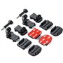 Sametop Adhésif Fixation Attache 3M Autocollant Support Sticker Boucles Vis Accessoires Compatible avec GoPro Hero 13 12 11 10 M