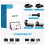 Sametop Adhésif Fixation Attache 3M Autocollant Support Sticker Boucles Vis Accessoires Compatible avec GoPro Hero 13 12 11 10 M