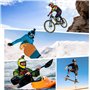 Sametop Adhésif Fixation Attache 3M Autocollant Support Sticker Boucles Vis Accessoires Compatible avec GoPro Hero 13 12 11 10 M