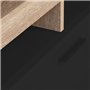 IDMarket - Meuble TV 110 cm Malo Bois et Placard Noir