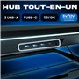 KLIM Turbofrost - Refroidisseur PC Portable 4 turbo ventilateurs - 4 x 4000 RPM, 2 modes d'alimentation USB-C/DC, RGB dynamique,