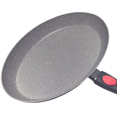 Nice Cooker Poêle à Poisson Ovale - Roc-Tec®. *38 cm* Vraies particules de Pierre. Antiadhésif - Tous Feux dont Induction + Four