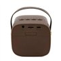CG MOBILE Guess Haut-Parleur sans Fil avec poignée en Cuir PU 4G Script Logo, Bluetooth Version 5.3, 4 Heures de Lecture, Son de