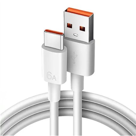 Câble Turbo Charge pour Xiaomi. Câble USB 6A Charge Rapide Quick Charge, Câble USB C Hyper Charge Transfert 480 Mbps Android Aut
