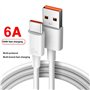 Câble Turbo Charge pour Xiaomi. Câble USB 6A Charge Rapide Quick Charge, Câble USB C Hyper Charge Transfert 480 Mbps Android Aut