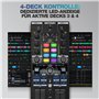 Reloop Mixtour Pro - Contrôleur DJ tout-en-un ultra-portable de haute qualité à 4 platines avec interface audio