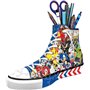 Ravensburger - Puzzle 3D Sneaker - Sonic - Pot à Crayons - A partir de 8 Ans - 108 pièces numérotées à Assembler sans Colle - Ac