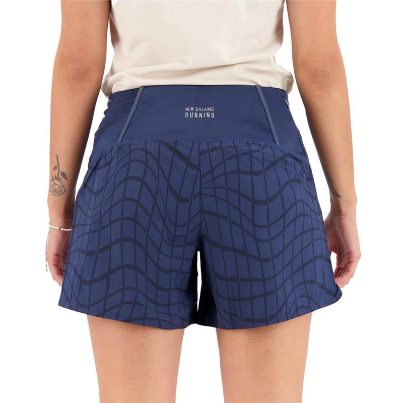 Image secondaire de New Balance Short de Sport pour Femme Valencia Marathon Bleu