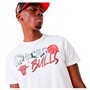 New Era NBA Infill Graphic Chicago Bulls T-Shirt à Manches Courtes pour Homme Blanc - Marque EAN : 0196819084390 - Taille M