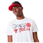 New Era NBA Infill Graphic Chicago Bulls T-Shirt à Manches Courtes pour Homme Blanc - Marque EAN : 0196819084390 - Taille M