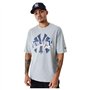 New Era MLB Arch Graphic York Yankees T-Shirt à Manches Courtes pour Homme Gris Clair