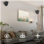 ERA100 Lot de 2 supports de fixation murale inclinables et pivotants, noir, double (2 pièces), compatibles avec Sonos ERA 100, i