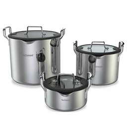 Set de 3 Casseroles 6 pieces 16-20-24 cm