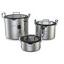 Set de 3 Casseroles 6 pieces 16-20-24 cm