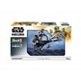 Revell 06786 Speeder Bike : The Mandalorian Maquette en plastique non construit/non peinte à l'échelle 1/12, blanc